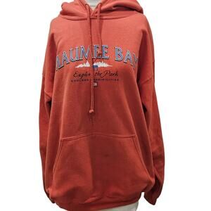 Perrin Wear Vintage Maumee Bay Hoodie Large Explore The Park Sweatshirt Gorpcore